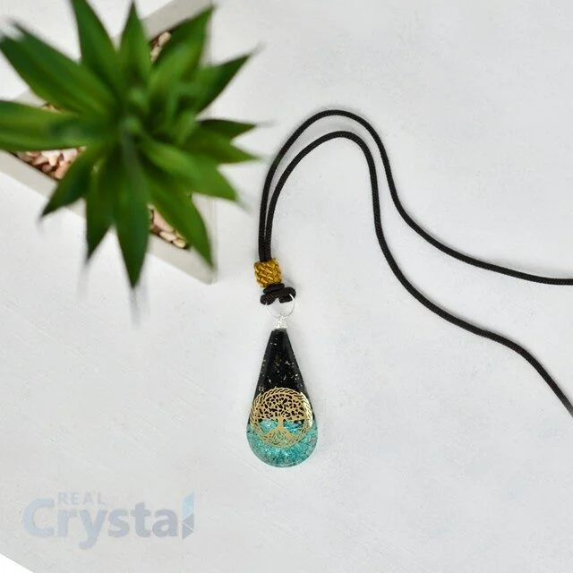 Black Tourmaline Orgonite Necklace