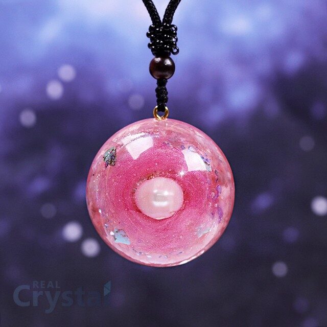 Reiki Pearl Natural Crystal Chakra Reiki Healing Jewelry Amulet For Women Orgone Pendant Necklace